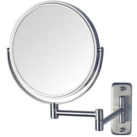 Rickis Rugs 8 in., 8x-1x Wall Mount Mirror, Double Arm, Nickel RI53820